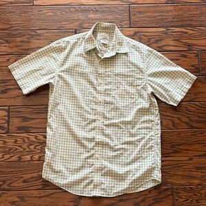 Vintage LL Bean Men's Checkered Short Sleeve Shirt